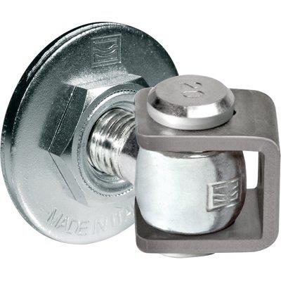 CARDINE A SALDARE CAVALLOTTO+PIASTRA 155 COMUNELLO ZINCATO REGOLABILE M24