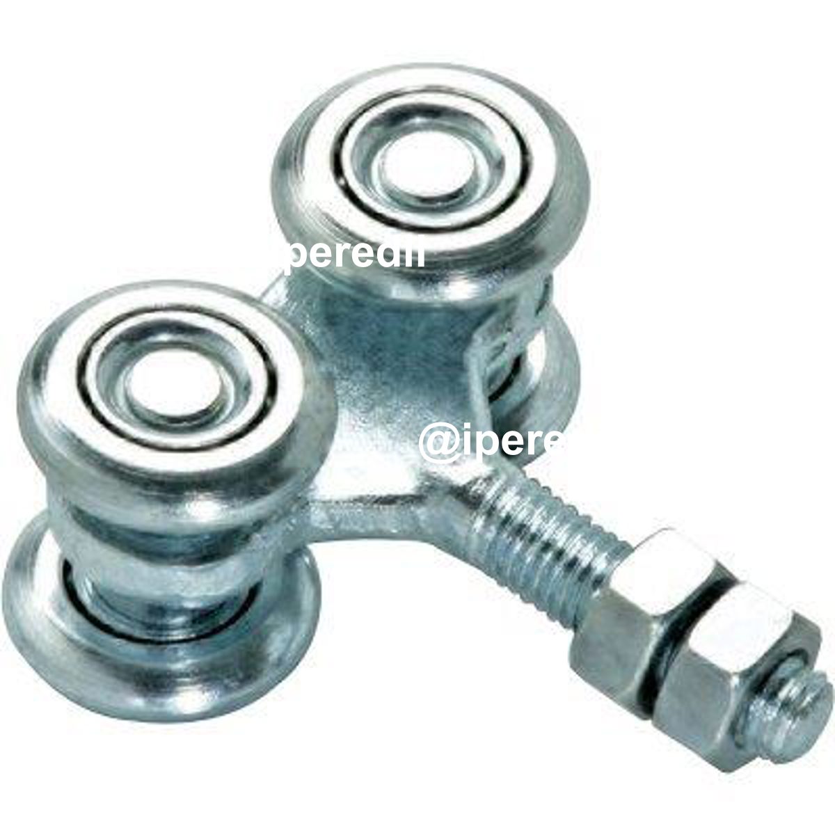 CARRELLO SCORREVOLE 4P COMUNELLO ZINCATO 4 RUOTE D.MM 24 + PERNO 8 MA