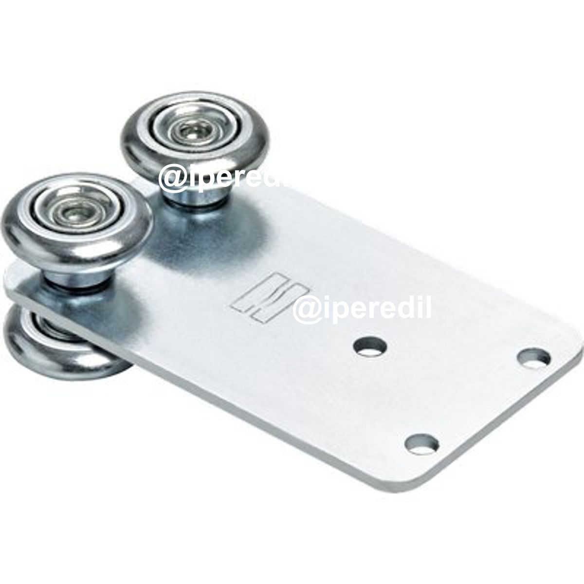 CARRELLO SCORREVOLE 54 COMUNELLO ZINCATO 4 RUOTE D.MM 24 + STAFFA - 04400285