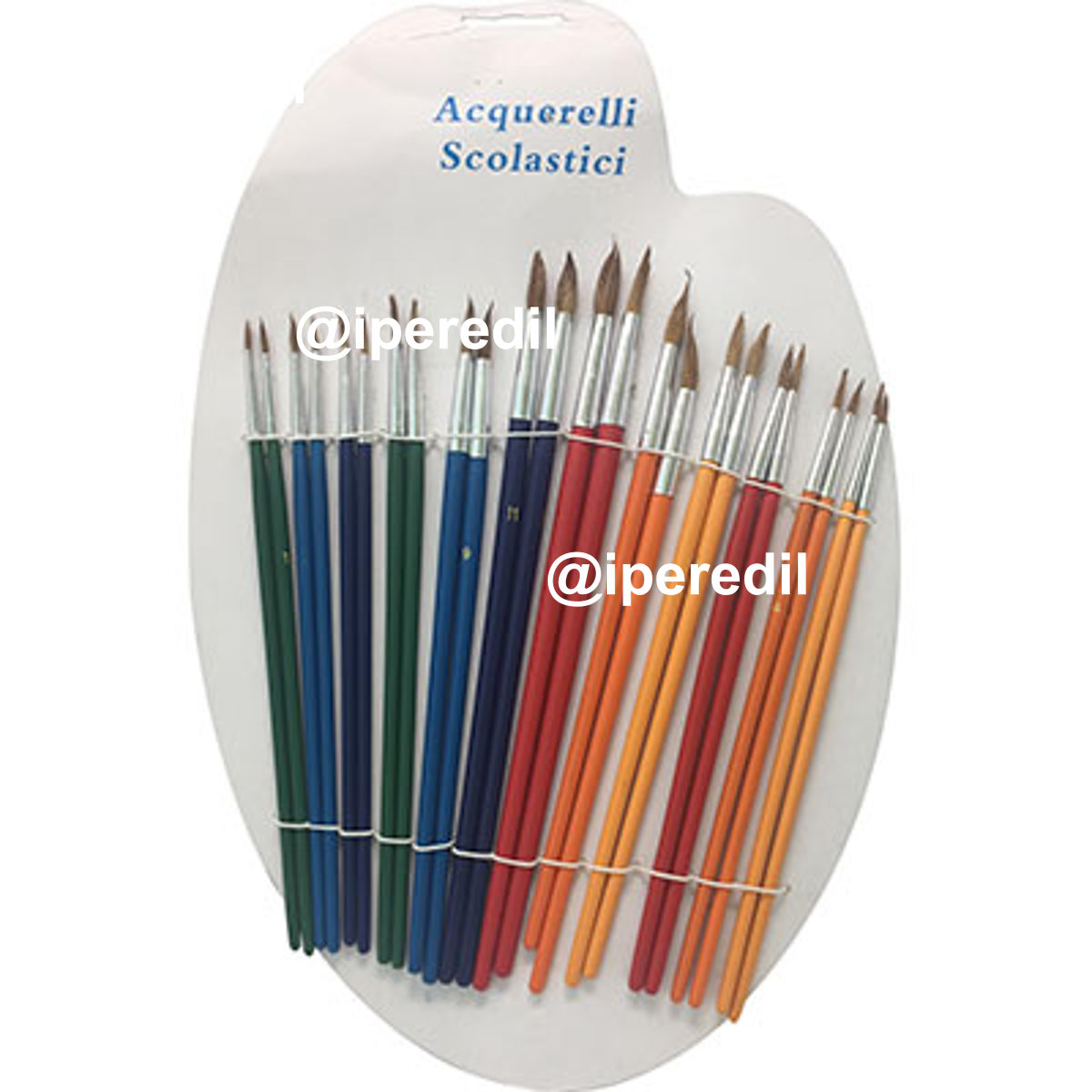 PENNELLI ACQUARELLI N° 1 A 12 CF=PZ 24
