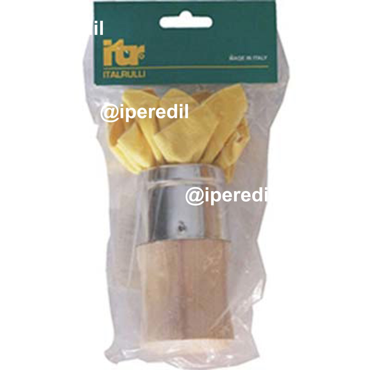 TAMPONE DECORATIVO T8 ITR BASE LEGNO TONDA CM 5
