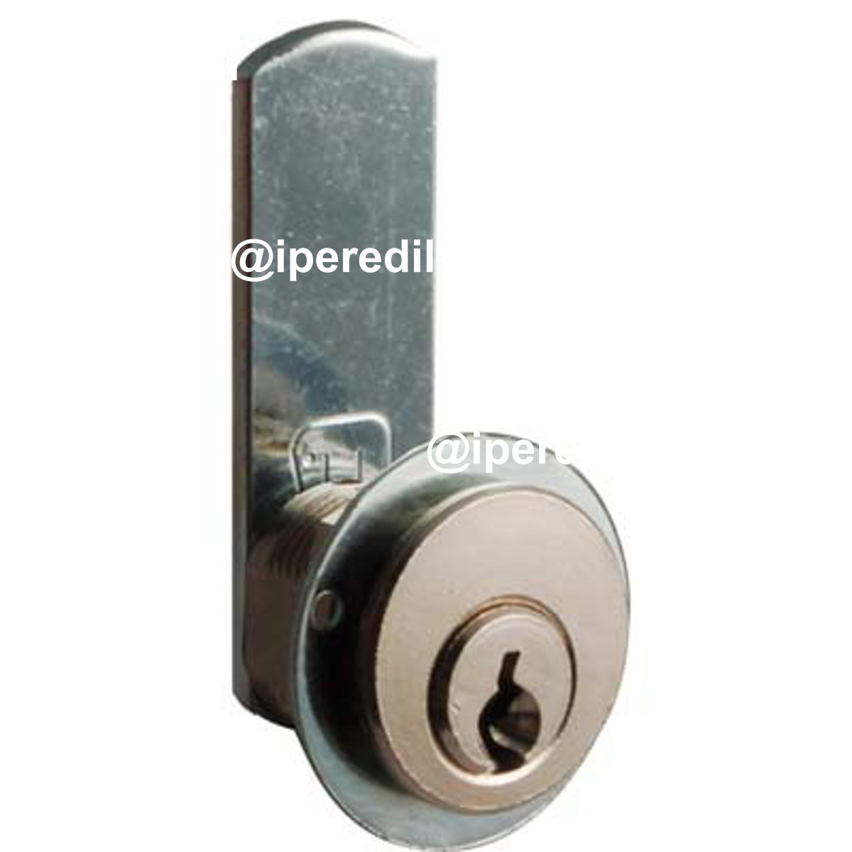 SERRATURA A CILINDRO LEVA DRITTA 21 MERONI OTTONE CROMATO F.MM 16 L.MM 16