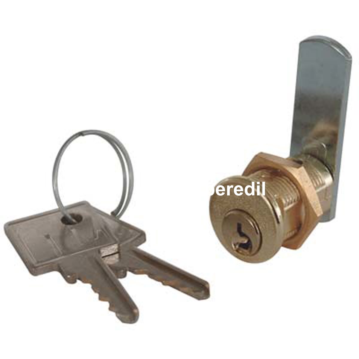 SERRATURA A CILINDRO LEVA DRITTA 21 MERONI OTTONE SATINATO F.MM 16 L.MM 16