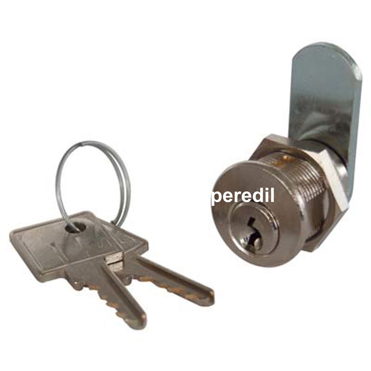 SERRATURA A CILINDRO LEVA DRITTA 22 MERONI OTTONE SATINATO F.MM 20 L.MM 16