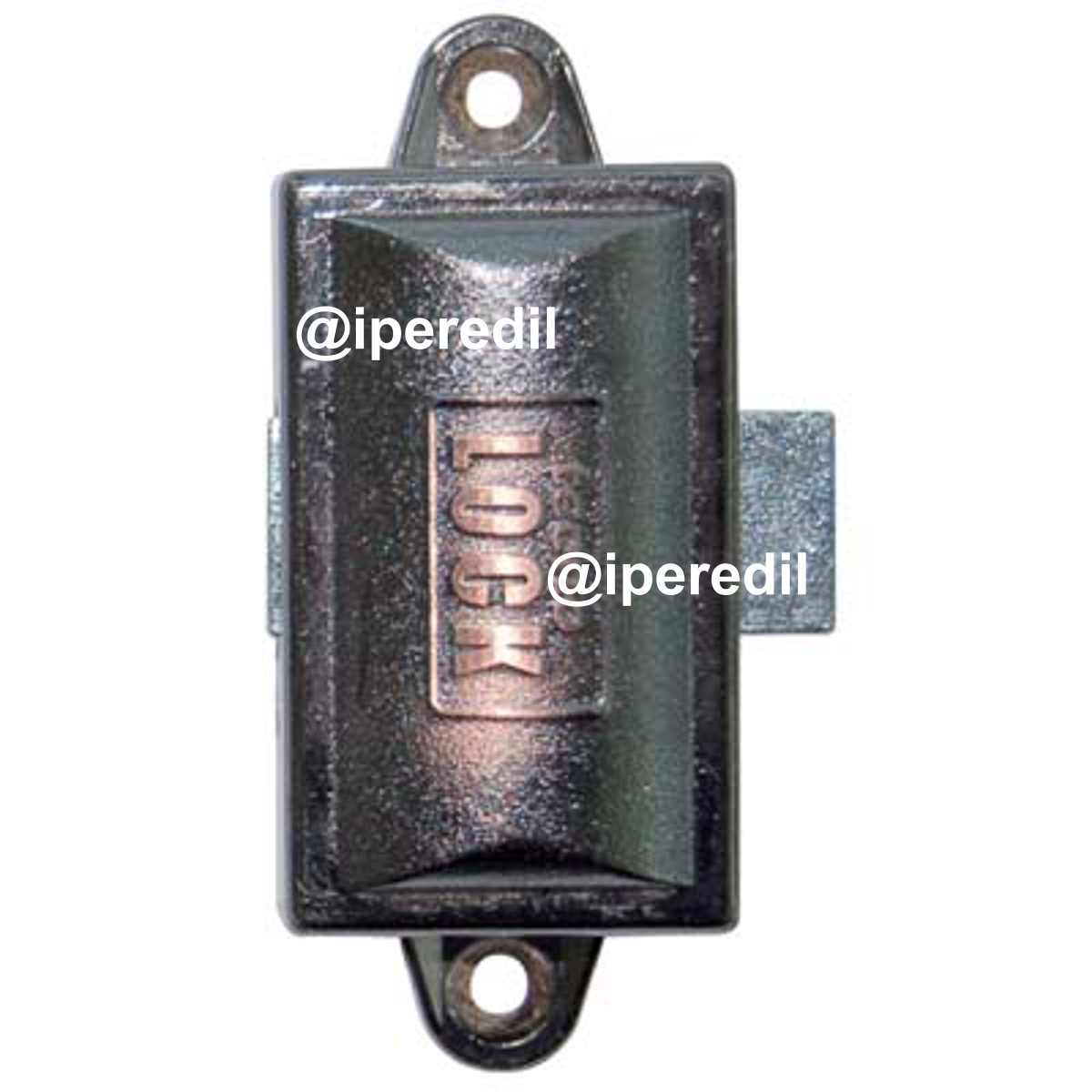 SERRATURA AD ASTE ROTANTI ZAMA BRONZATA MM 76X32 CHIAVE 1 LEVA MM 17X20 - 04440200