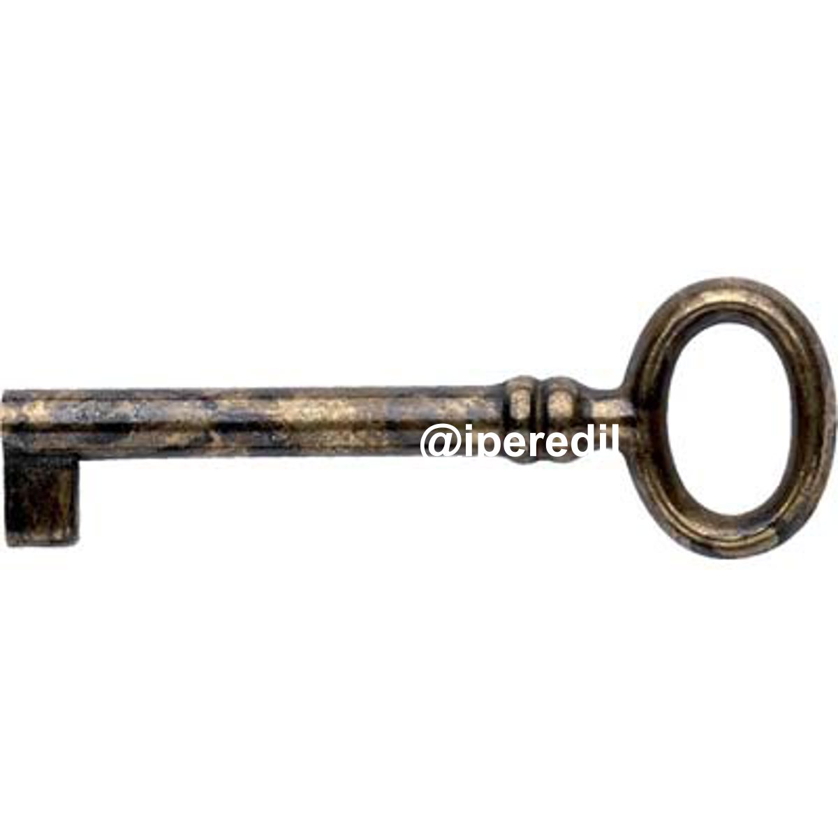 CHIAVE MOBILI ANTICO MG8424 METALSTYLE ZAMA OTTONE ANTICATO MM 70
