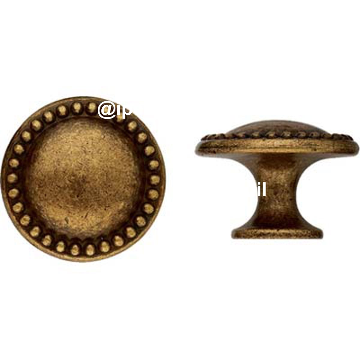 POMOLO ZAMA FLORENCE MG650 METALSTYLE OTTONE ANTICATO MM 25