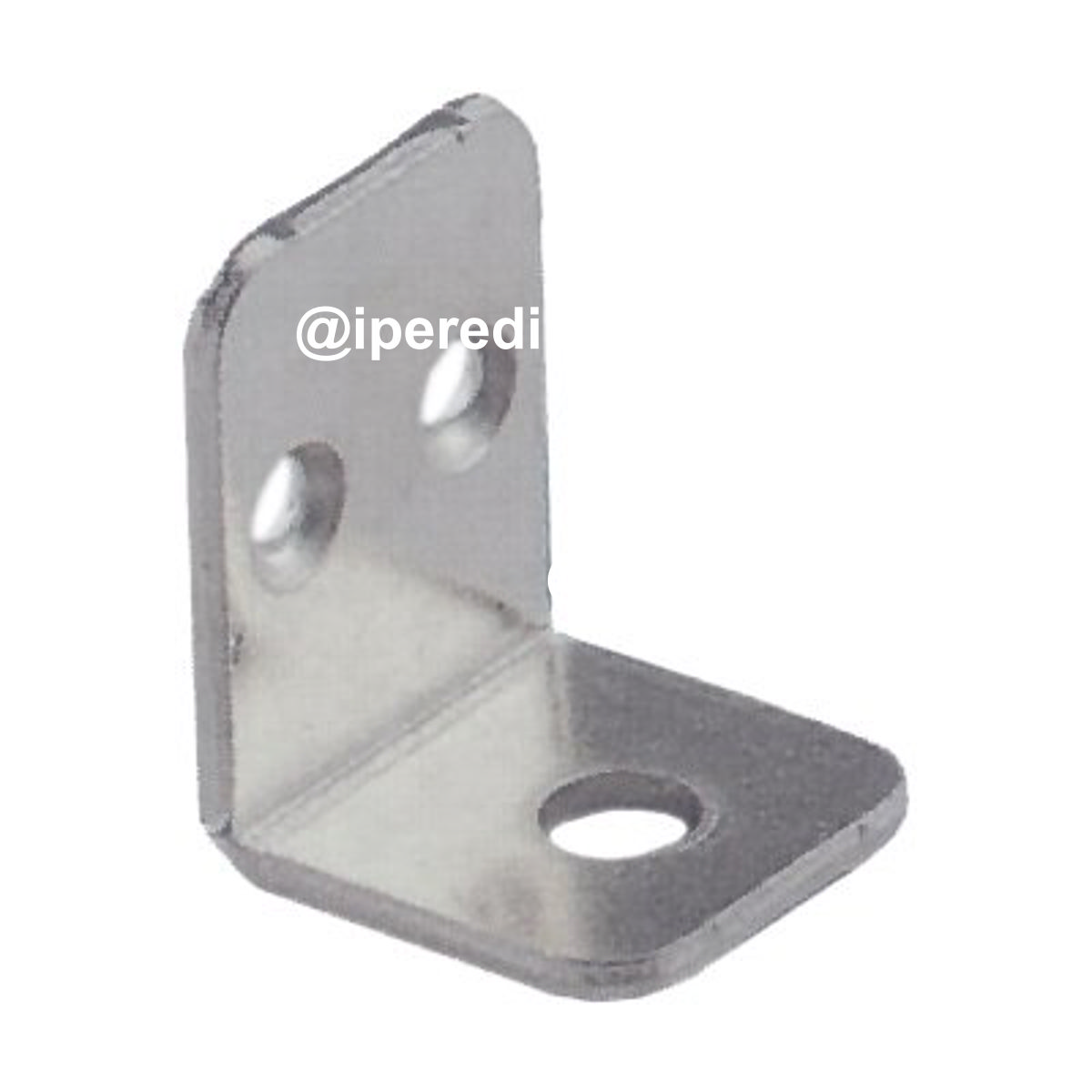 MENSOLINA REGGIPIANO A SQUADRA BORDO QUADRO ACCIAIO NICHELATO MM 22X28 - 04442001