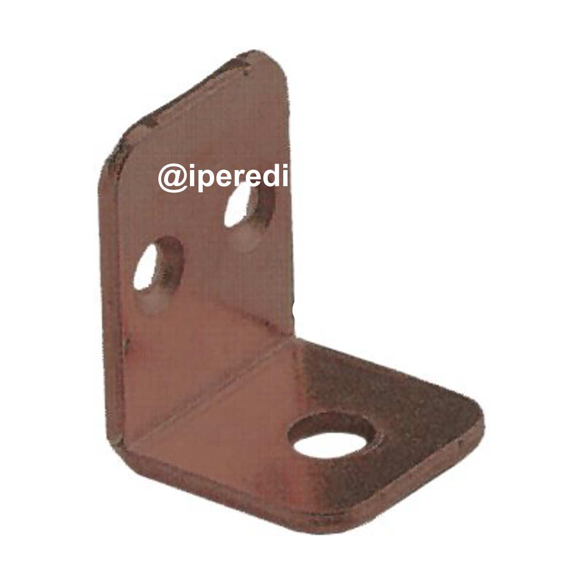 MENSOLINA REGGIPIANO A SQUADRA BORDO QUADRO ACCIAIO BRONZATO MM 22X28 - 04442002