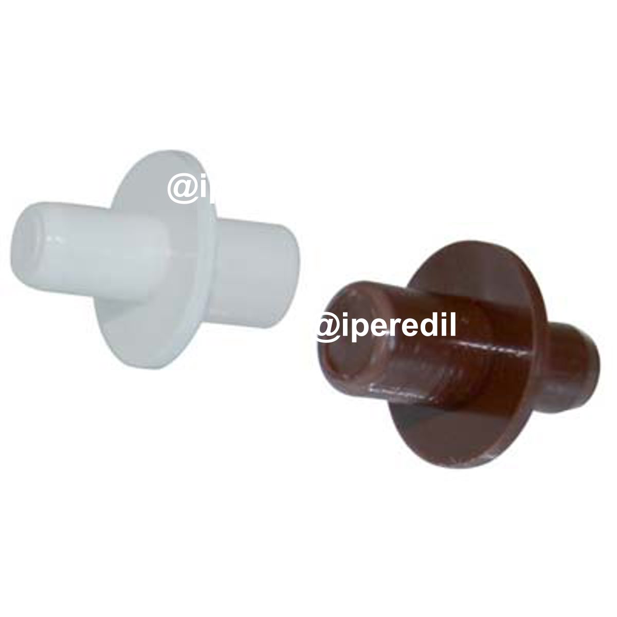 MENSOLINA REGGIPIANO A INFILARE PLASTICA D.MM 5/6 MARRONE
