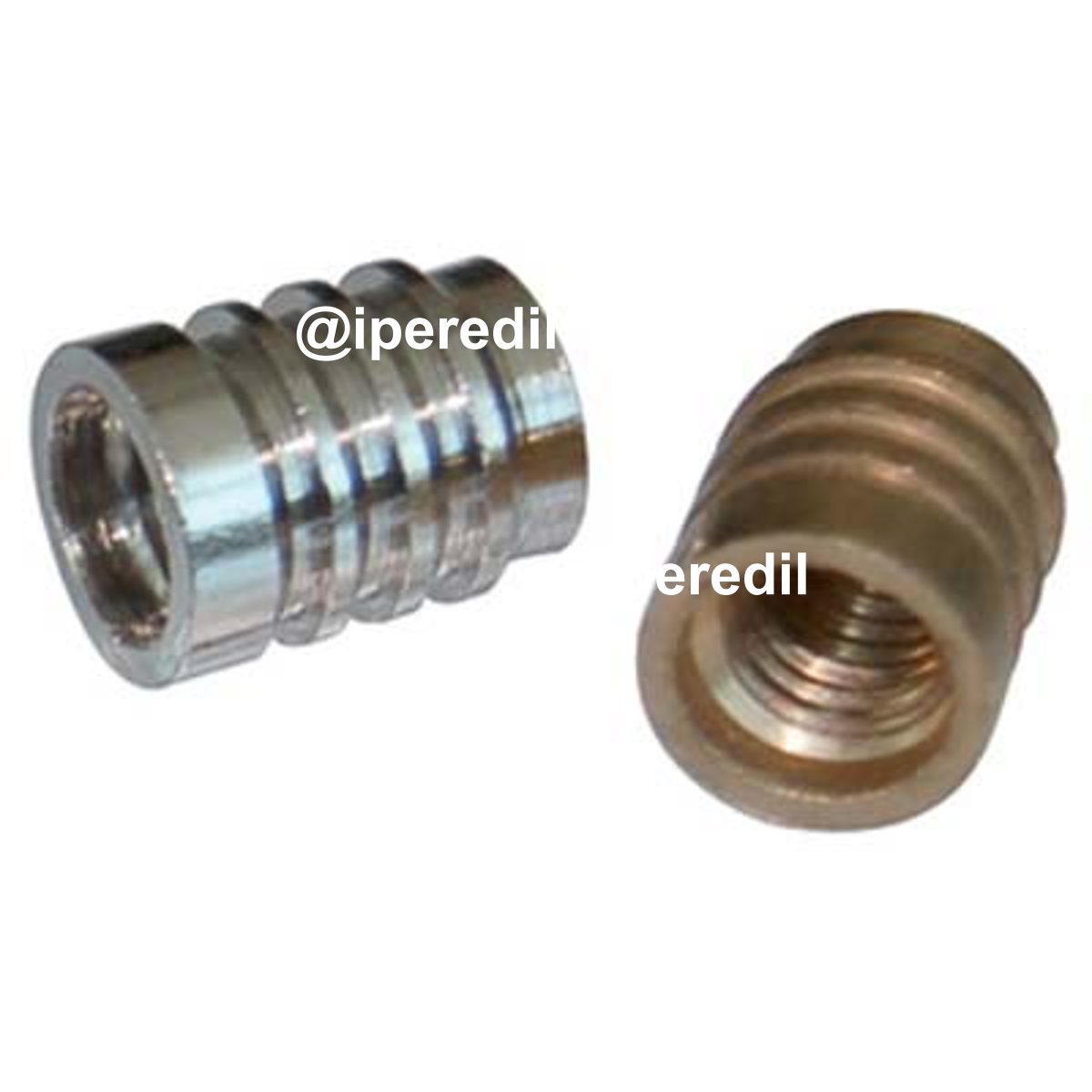 BUSSOLA X MENSOLA TORNITA OTTONE NICHELATO MM 7X9 FILETTO M5