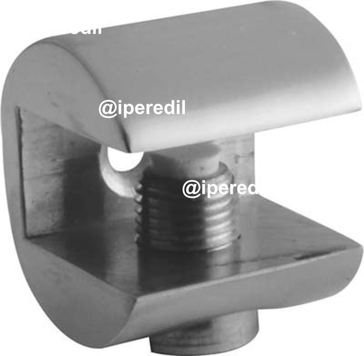 REGGIVETRO A MORSETTO COTTALI OTTONE CROMO LUCIDO D.MM 23 S.VETRO MAX MM 10