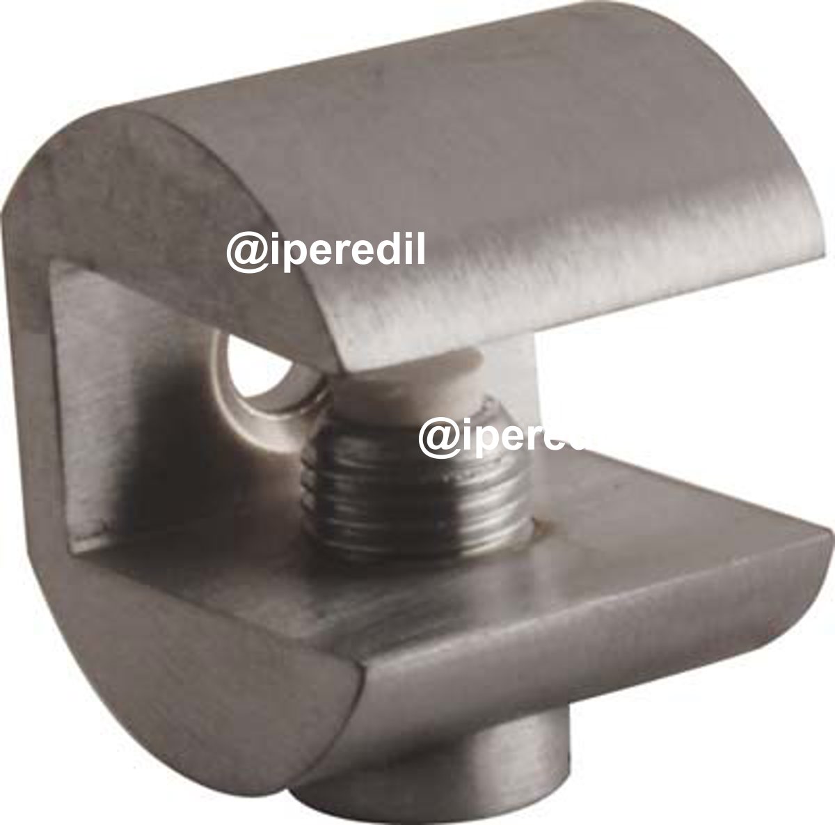 REGGIVETRO A MORSETTO COTTALI OTTONE CROMO SATINATO D.MM 23 S.VETRO MAX MM 10