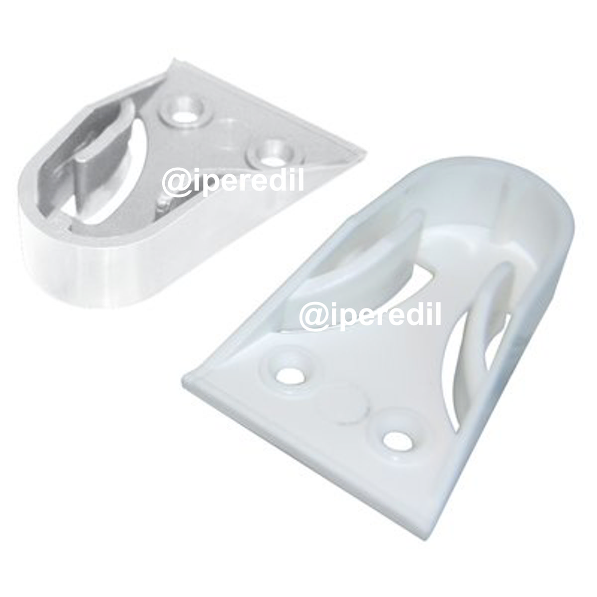 REGGITUBO ARMADIO TONDO LATERALE PLASTICA BIANCO TUBO MM 18