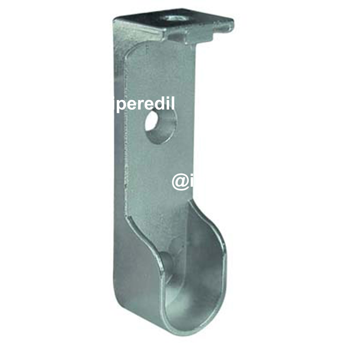 REGGITUBO ARMADIO OVALE LATERALE A SOFFITTO ZAMA NICHELATO TUBO MM 30X15