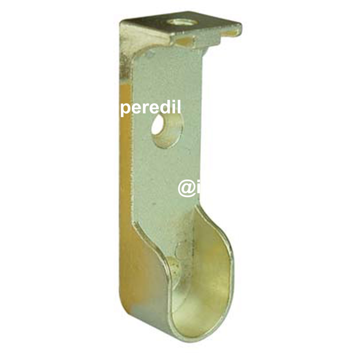 REGGITUBO ARMADIO OVALE LATERALE A SOFFITTO ZAMA OTTONATO TUBO MM 30X15