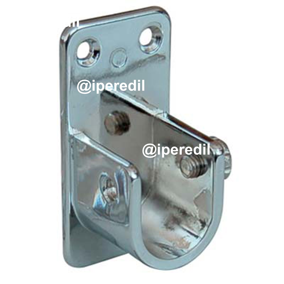 REGGITUBO ARMADIO OVALE LATERALE ZAMA NICHELATO TUBO MM 30X15