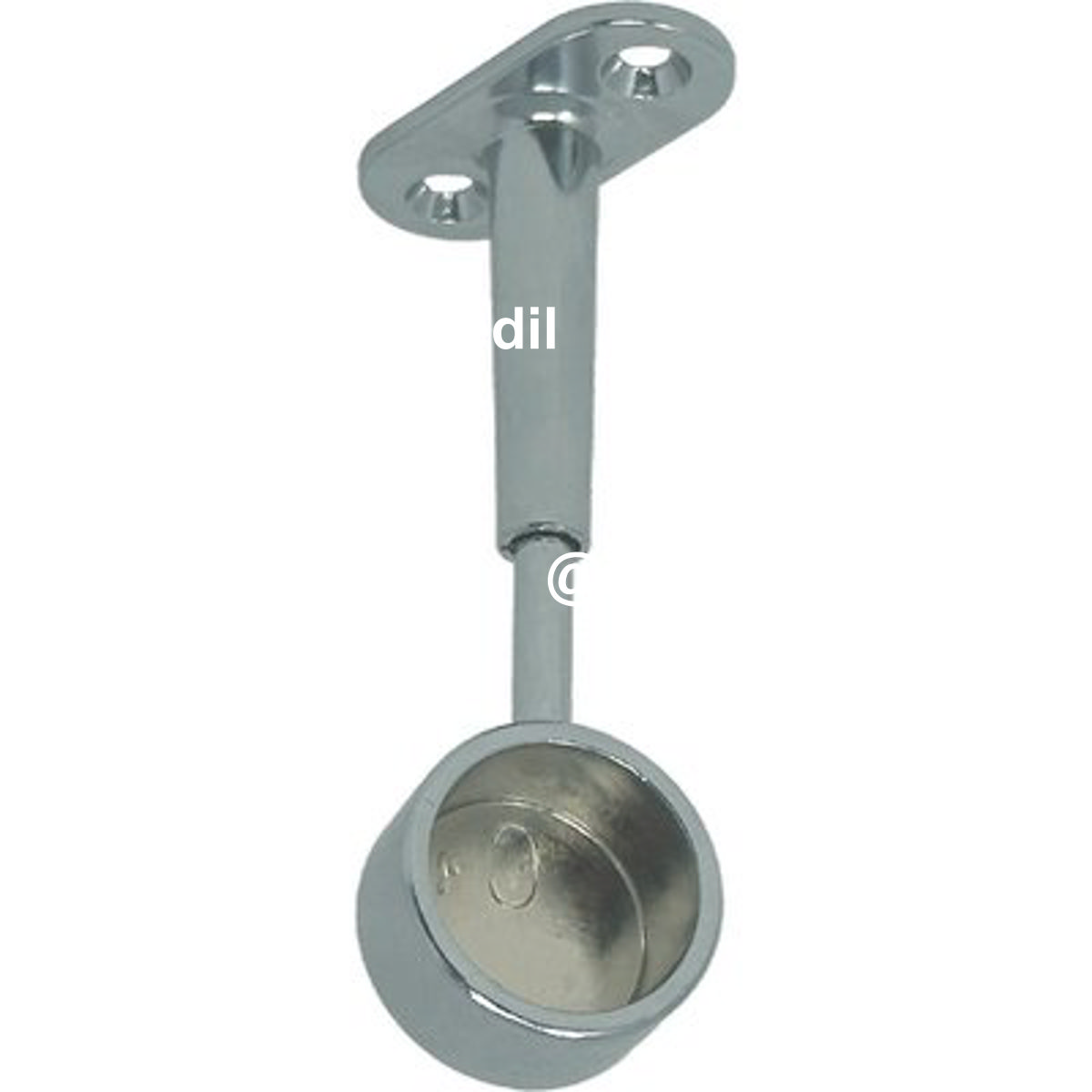 REGGITUBO ARMADIO TONDO REGOLABILE FINALE ZAMA CROMATO H.MM 65/105 TUBO MM 25