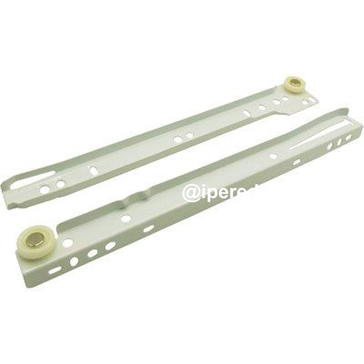 GUIDA CASSETTO SFILABILE + RUOTE TEFLON KG 25 CM 45 BIANCO CF=PZ 2