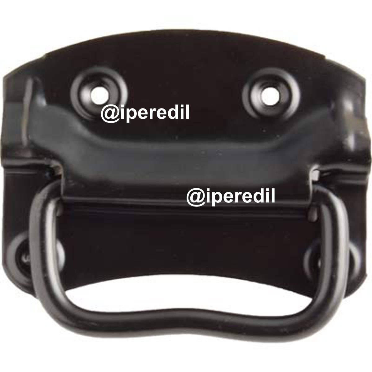 MANIGLIA AMERICANA X BAULE ACCIAIO NERO MM 90X65