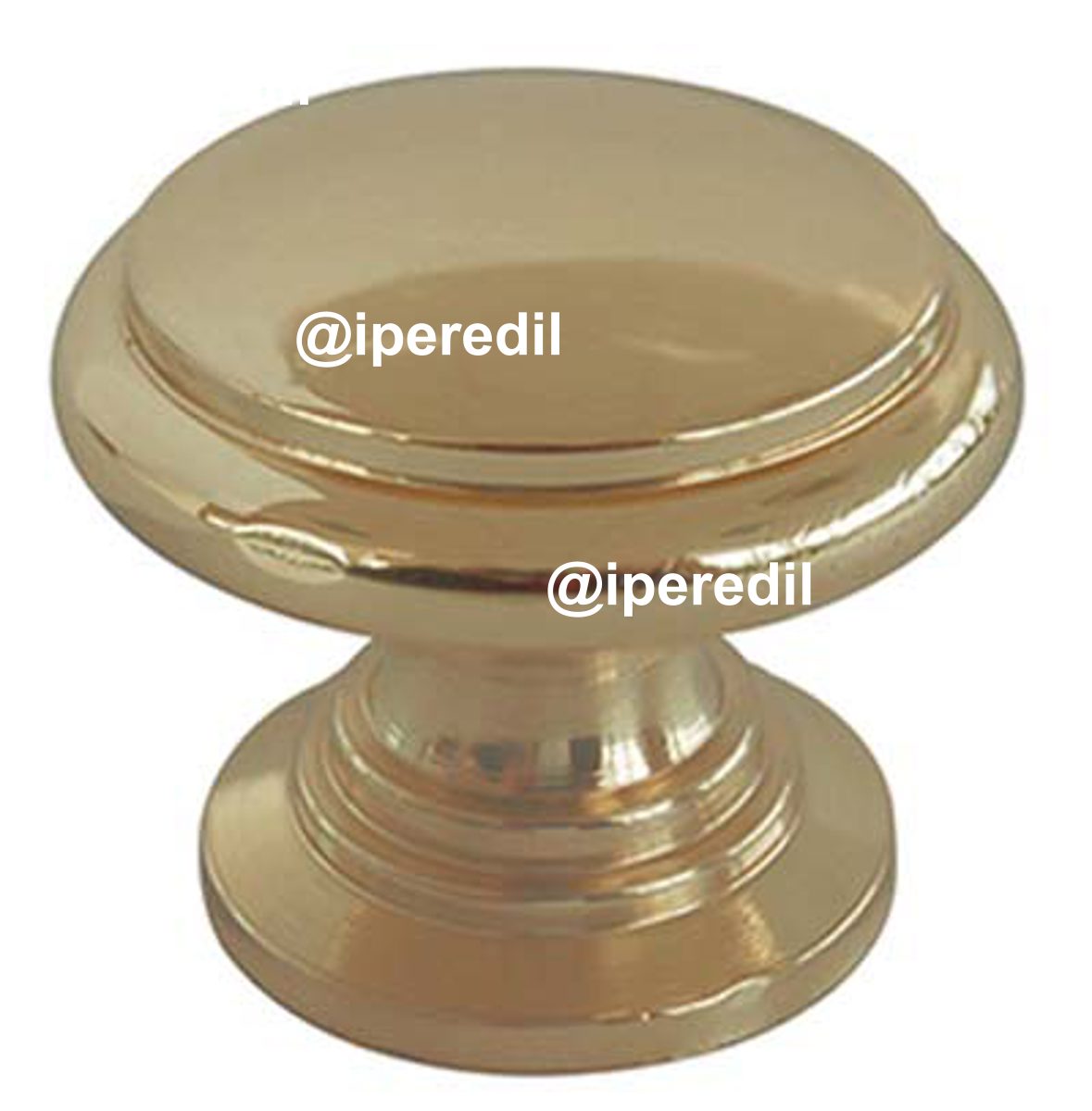 POMOLO OTTONE TORNITO TESTA PIANA LUCIDO MM 25X19