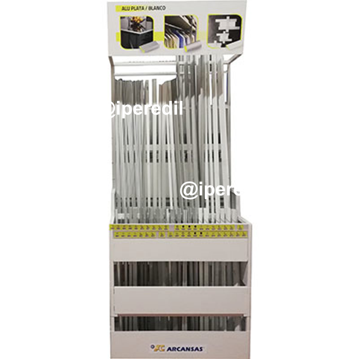ESPOSITORE PROFILI BIGGY ARCANSAS KT=PZ 441 MM 1000X470 H.MM 2800
