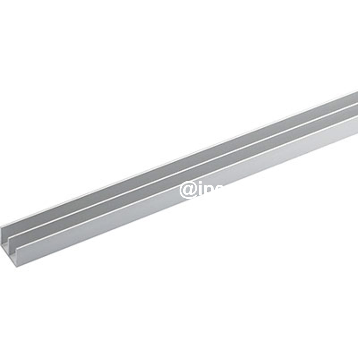 PROFILO CANALINA DOPPIA ARCANSAS ALLUM ARGENTO S.MM 1,0 MM 20X18 H.CM 100 - 04448172