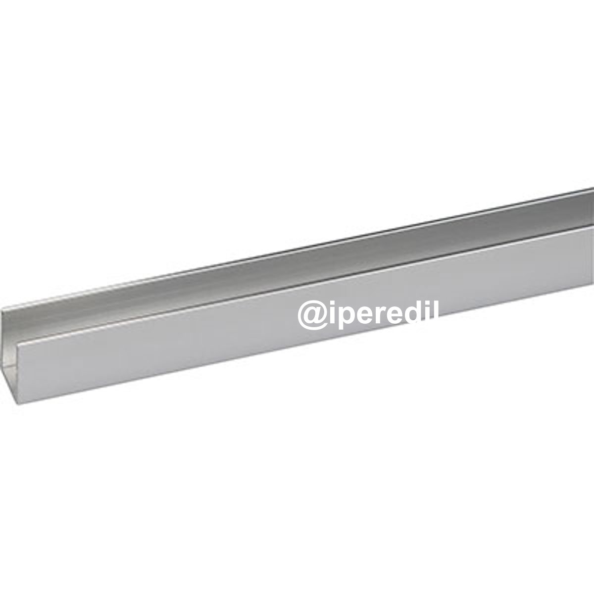 PROFILO CANALINA SINGOLA ARCANSAS ALLUM ARGENTO LUX S.MM 1,0 MM 10X10 H.CM 100 - 04448280