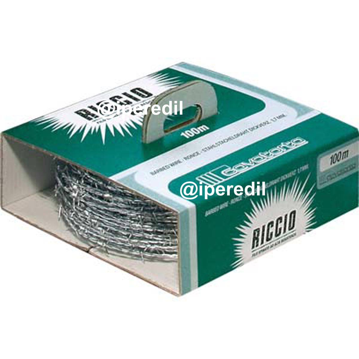 FILO SPINATO ZINCATO RICCIO CAVATORTA MM 1,7 L.MT 100