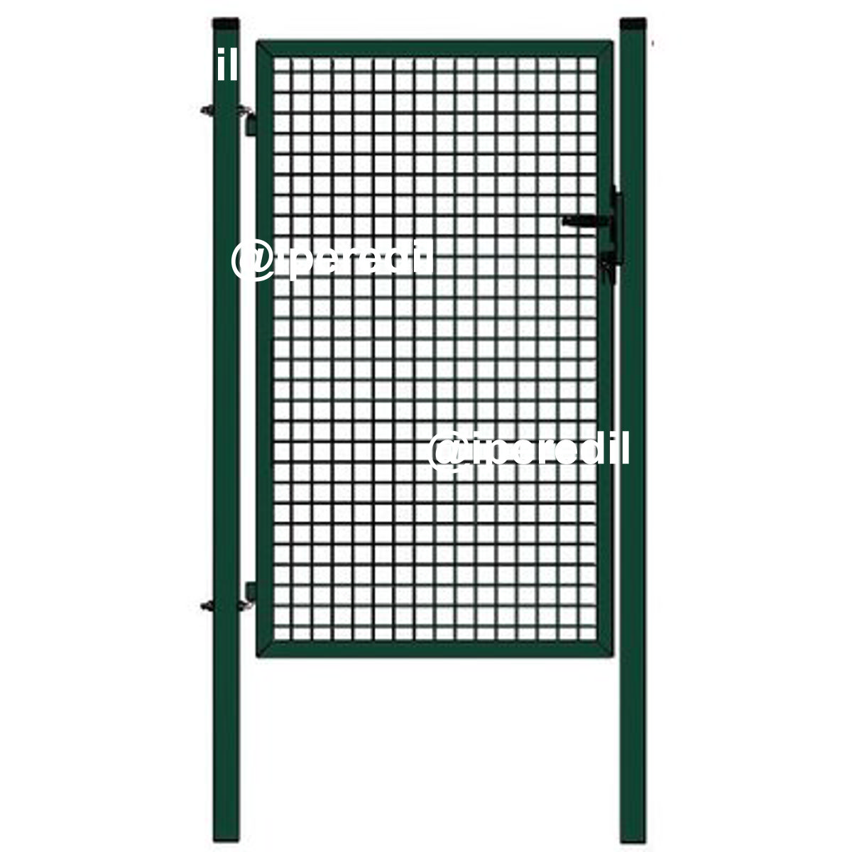CANCELLO PEDONALE STARS VERDE CM 100 H.CM 150