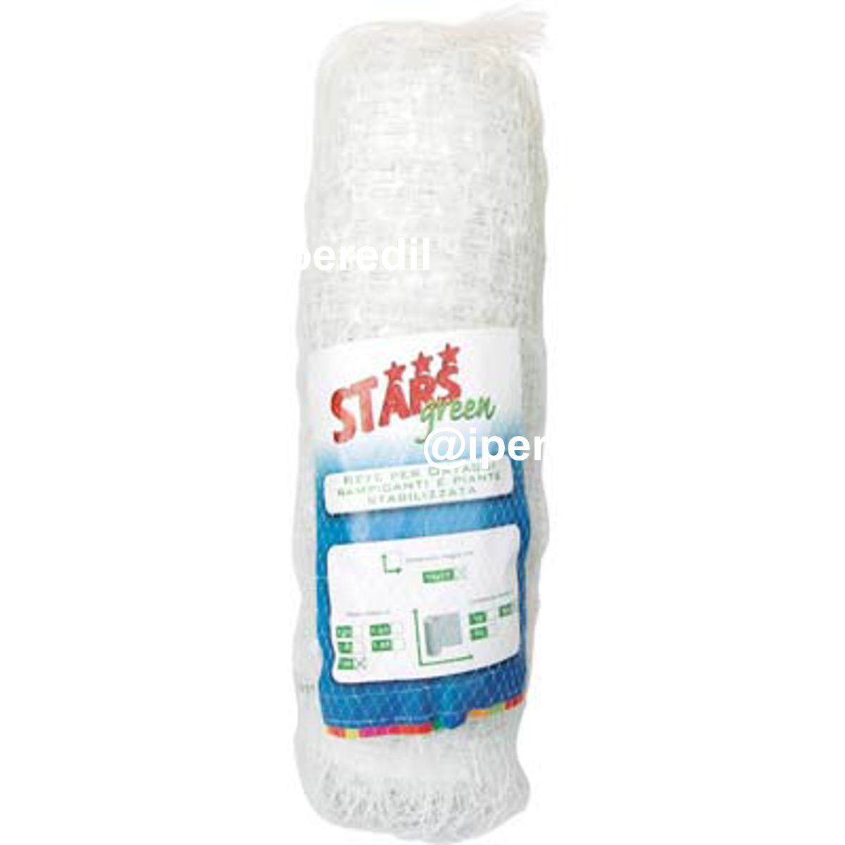 RETE SOSTEGNO ORTAGGI ORTOPLUS STARS PP CM 17X15 ML 100 H.CM 200