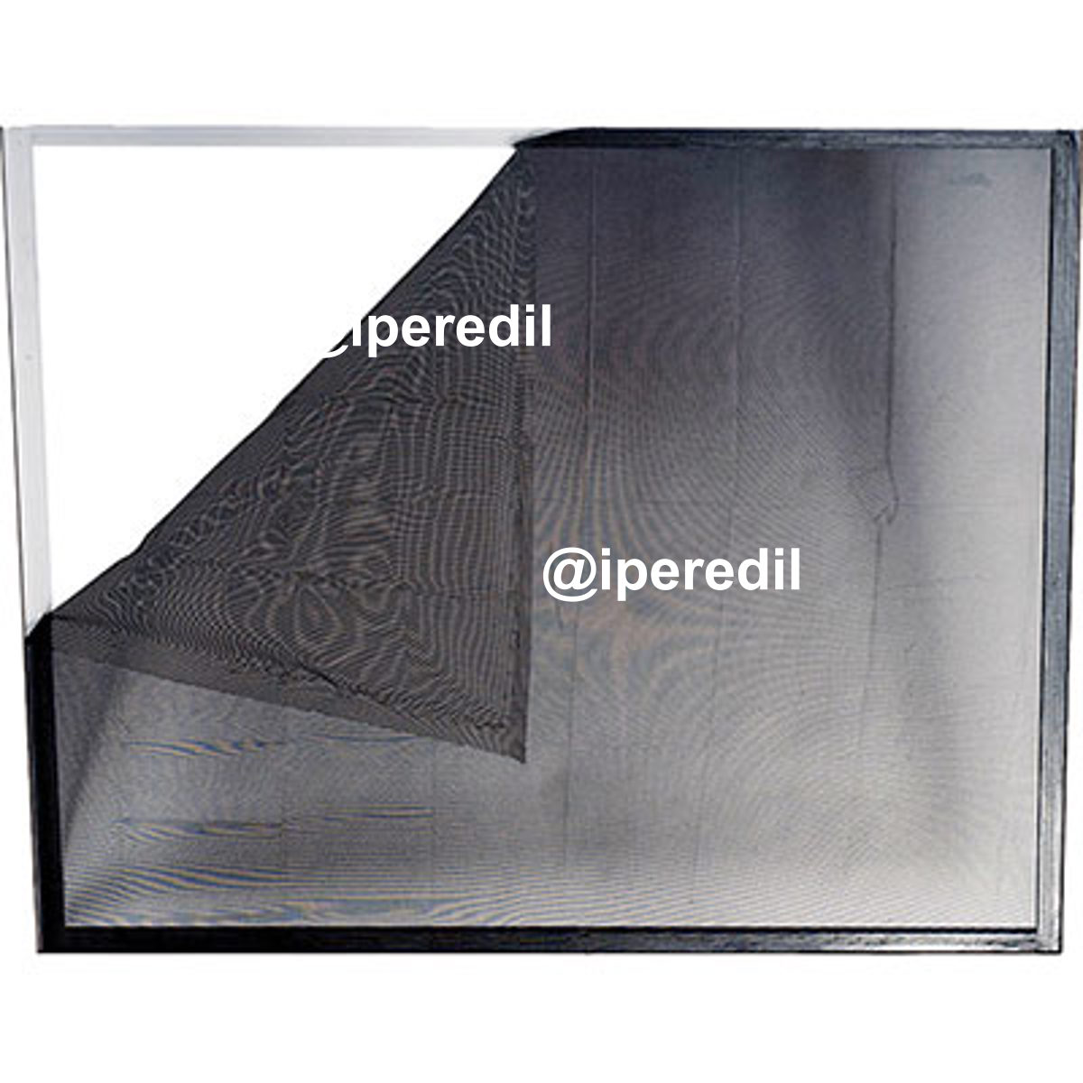 ZANZARIERA FINESTRA A STRAPPO ECCO IRS POLIESTERE NERO CM 150 H.CM 300