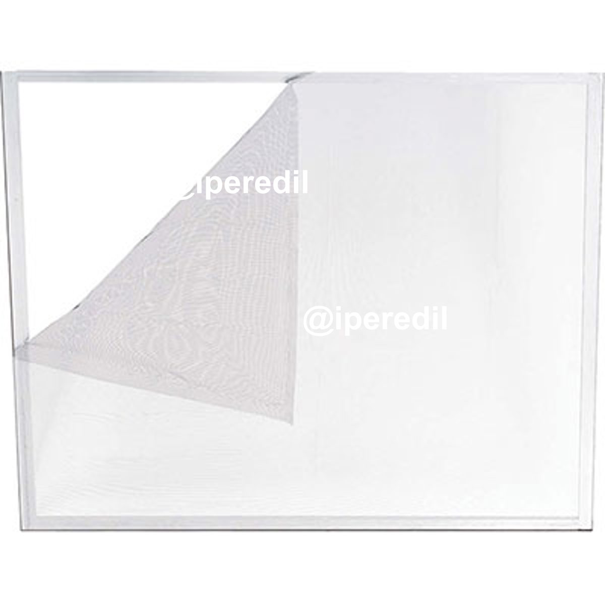 ZANZARIERA FINESTRA A STRAPPO ECCO IRS POLIESTERE BIANCO CM 150 H.CM 300