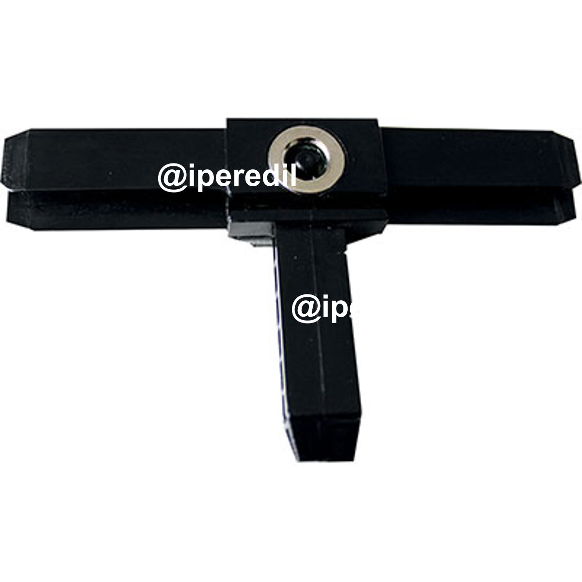 TEE PROFILO ZANZARIERA LINEA C SANGIORGIO MAGNETICO PLASTICA NERA