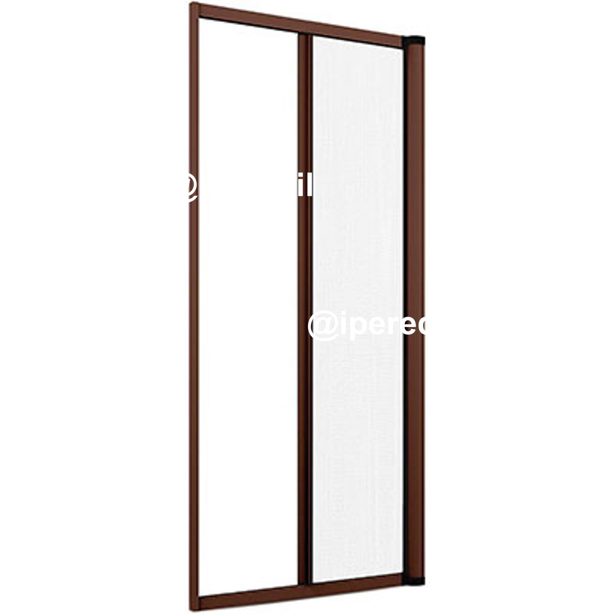 ZANZARIERA KIT PORTA EFFE MARRONE RAL 8017 FIBRA VETRO/PVC CM 150 H.CM 250