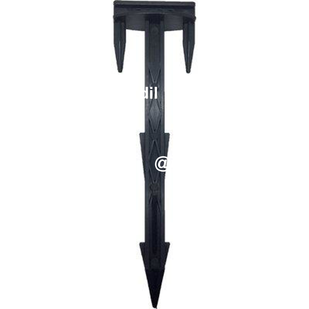 PICCHETTO CHIODO BLOCCA TELO STARS PA NERO DENTATO MM 45X25 H.CM 16,5 CF=PZ 100