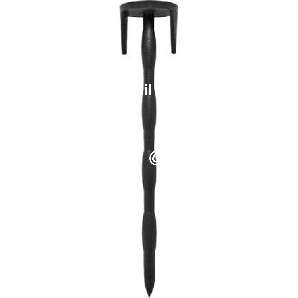 PICCHETTO CHIODO BLOCCA TELO + ALETTE PA NERO DENTATO MM 45X25 H.CM 11 CF=PZ 200