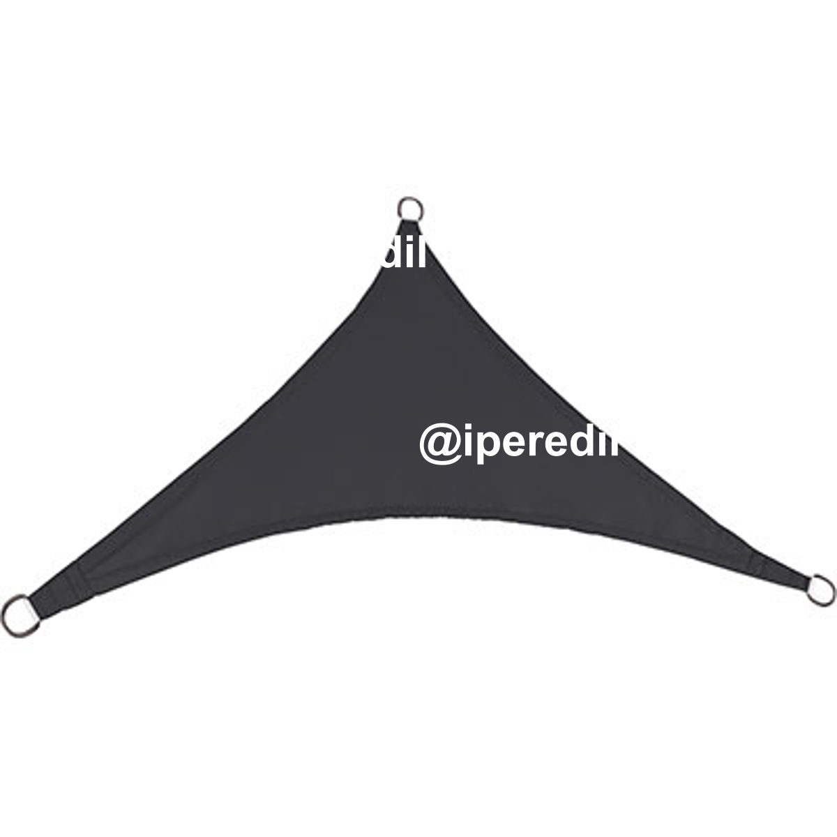 VELA OMBREGGIANTE LUXURY TRIANGOLARE STARS POLIESTERE GRIGIO GR/MQ 180 MT 3,6X3,6X3,6
