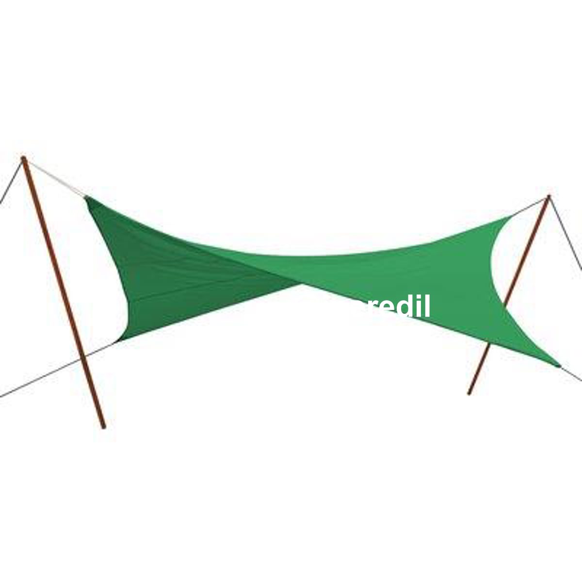 VELA OMBREGGIANTE TRIANGOLARE STARS PE VERDE GR/MQ 180 MT 3,6X3,6X3,6 + POLIECO