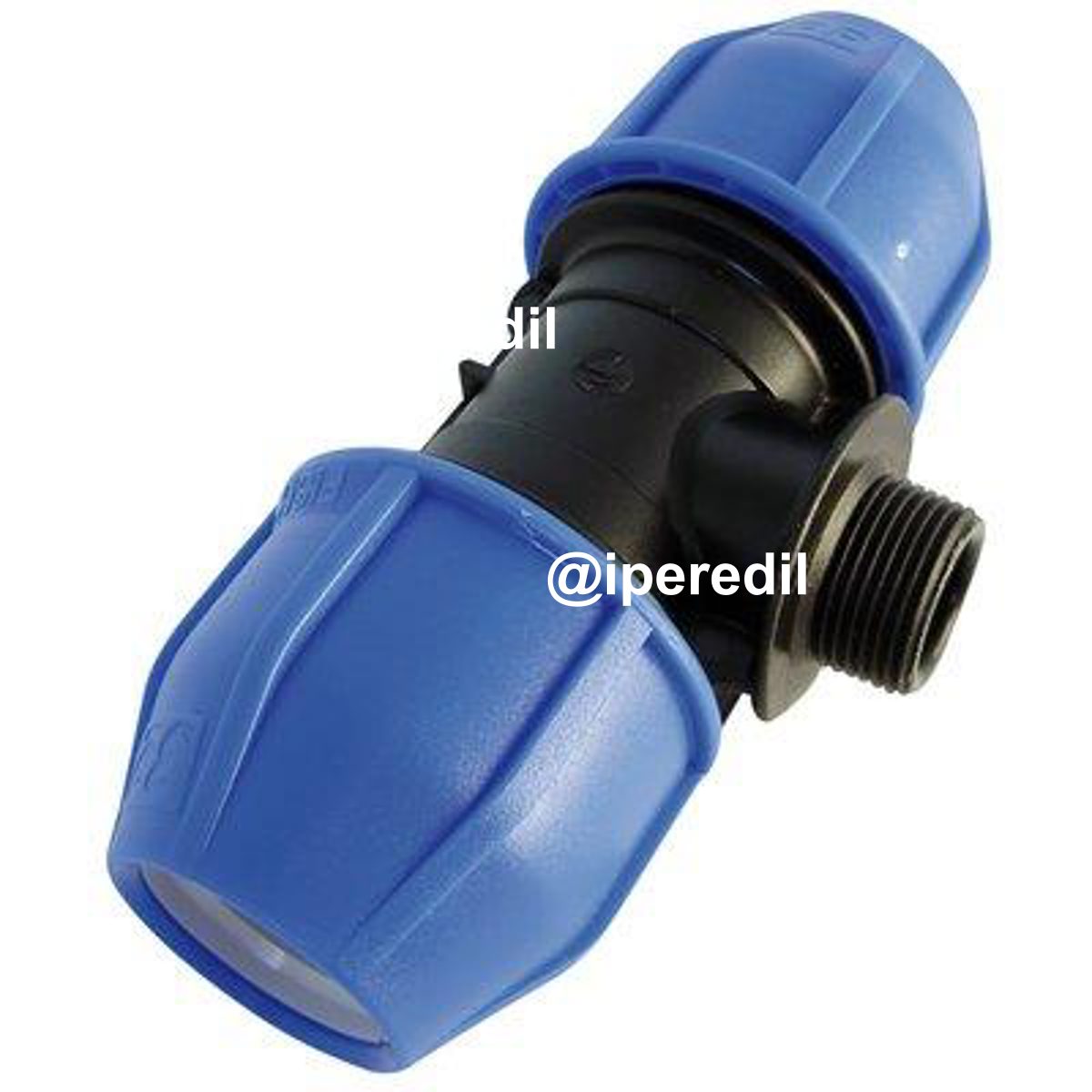 TEE A COMPRESSIONE FILETTO MASCHIO PN16 MM 40X1"1/4M