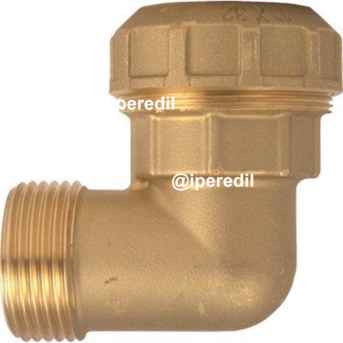 GOMITO A COMPRESSIONE FIL MASCHIO PN25 740 ITAP OTTONE MM 32X1"M