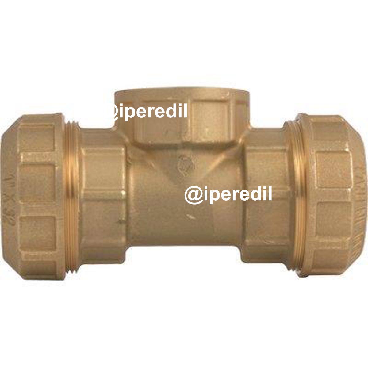 TEE A COMPRESSIONE FILETTO FEMMINA PN25 735 ITAP OTTONE MM 25X3/4F