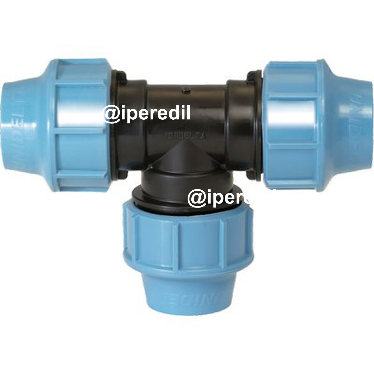 TEE A COMPRESSIONE PN16 UNIDELTA MM 40X40X40 - 06052605