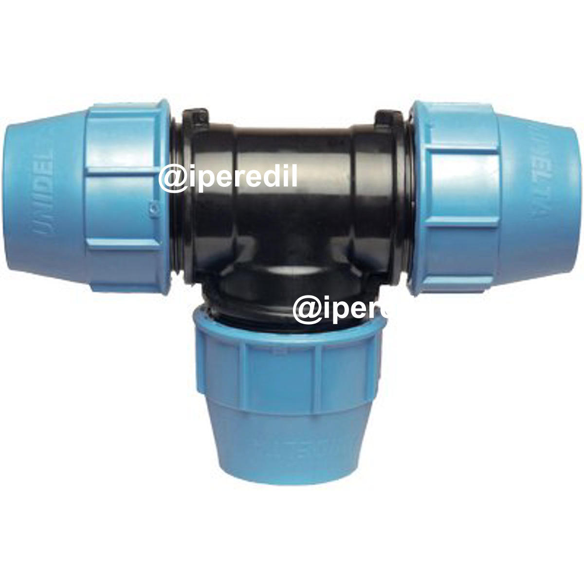 TEE A COMPRESSIONE PN16 UNIDELTA MM 63X63X63 - 06052607