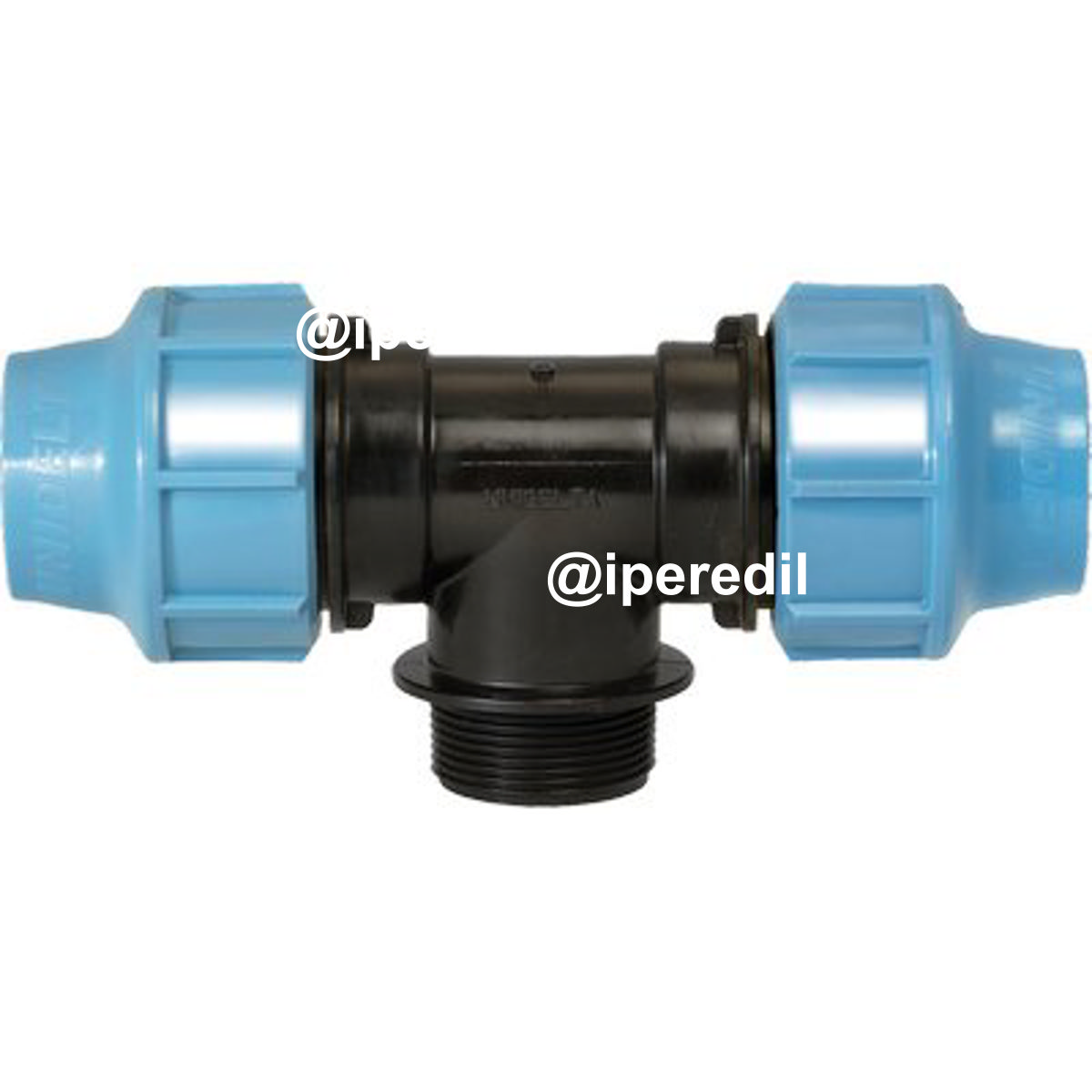 TEE A COMPRESSIONE FILETTO MASCHIO PN16 UNIDELTA MM 32X1"M
