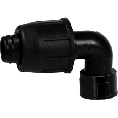 GOMITO A COMPRESSIONE FILETTO FEMMINA PN4 MM 16X1/2F