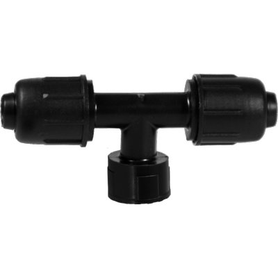 TEE A COMPRESSIONE FILETTO FEMMINA PN4 MM 16X1/2F