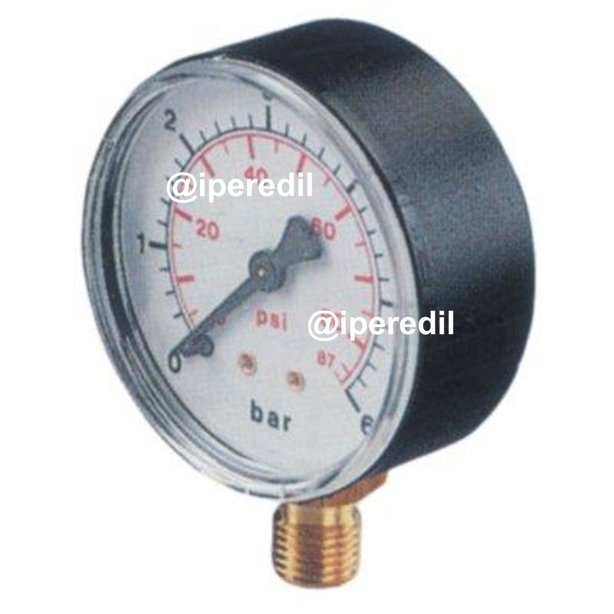 MANOMETRO BAR 0/16 1/4 RADIALE