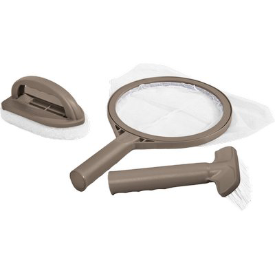 KIT PULIZIA SPA 28004 INTEX RETINO+SPAZZOLA+SPUGNA RUVIDA
