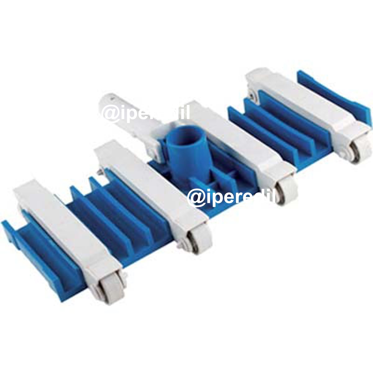 SPAZZOLA PISCINA ASPIRANTE FLESSIBILE DOMUS ATTACCO MM 28 TUBO MM 38 CM 39,5X25,5